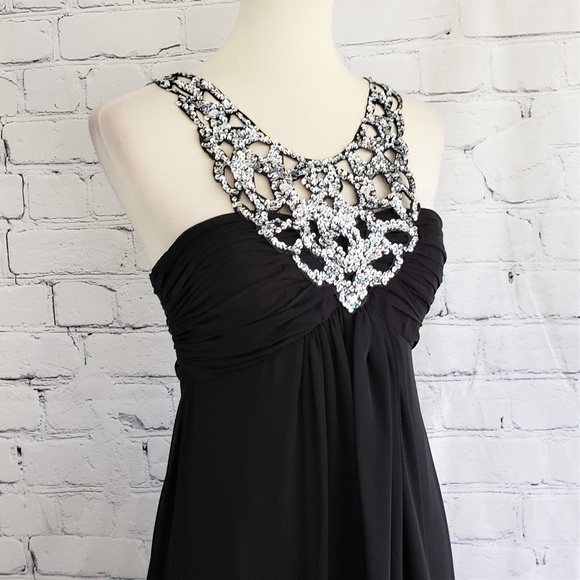 NWT NOX NARIANNA Women’s Embellished VNeck Chiffon - Picture 7 of 8